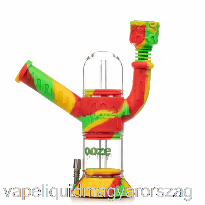 Ooze Cranium Szilikon Vízpipa Rasta (zöld / Piros / Sárga) Vape Toll